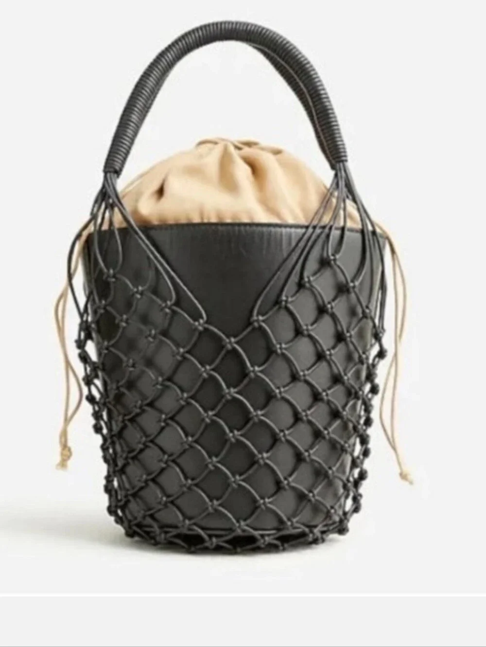 J. Crew Sedona Leather Basket Handbag